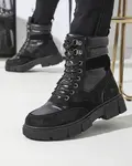 Resti Black women's insulated trapper boots Kasemi- Footwear