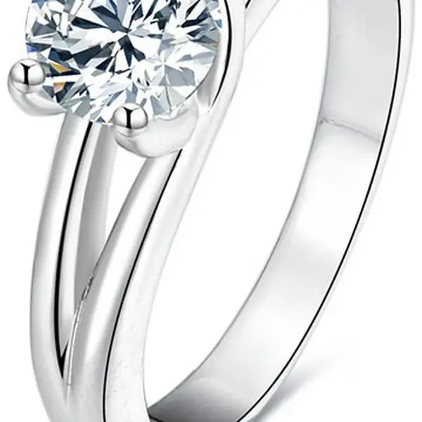 Beneto Stříbrný prsten s krystaly AGG198 52 mm