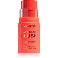 Makeup Revolution Fast Base tónovací balzám na rty a tváře odstín Bloom 14 g
