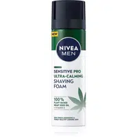 NIVEA MEN Sensitive Hemp pěna na holení s konopným olejem 200 ml