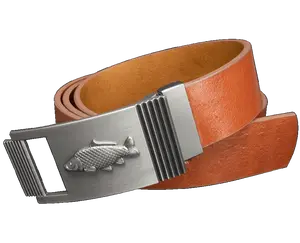 Kožený opasek kapr 40 mm vruby hnědý - délka 110 cm (102,5 cm - 117,5 cm)