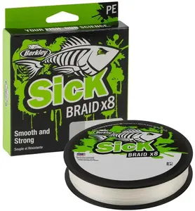 Berkley splétaná šňůra sick braid white 150 m - 0,10 mm 7,5 kg