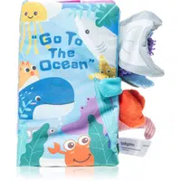 BabyOno Have Fun Go to the ocean kontrastní edukativní knížka 1 ks
