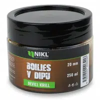 Nikl boilies v dipu devill krill 250 g - 24 mm