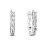 Brilio Silver Elegantní stříbrné náušnice se zirkony EA133W