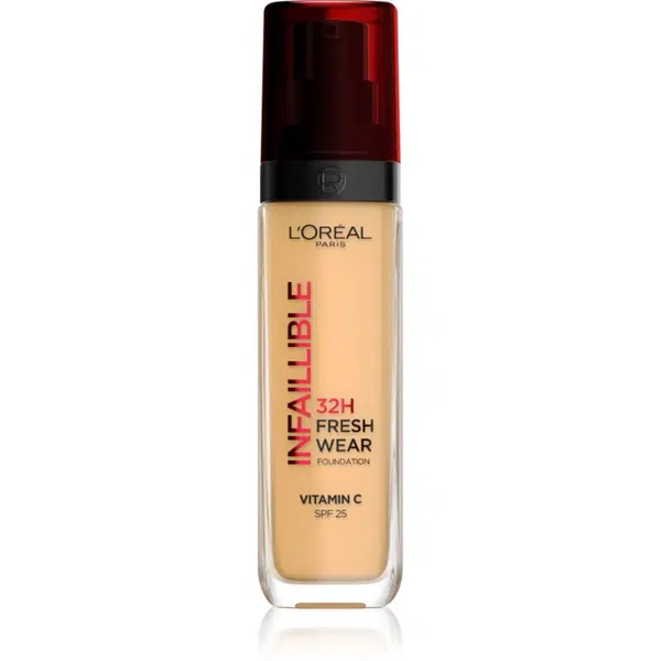 L’Oréal Paris Infaillible 32H Fresh Wear dlouhotrvající tekutý make-up odstín 140 GOLDEN BEIGE 30 ml