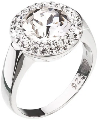 Evolution Group - Pavona Stříbrný prsten se třpytivým krystalem Swarovski 35026.1 52 mm