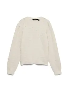 VERO MODA Sveter 'VMDoffy'  béžová