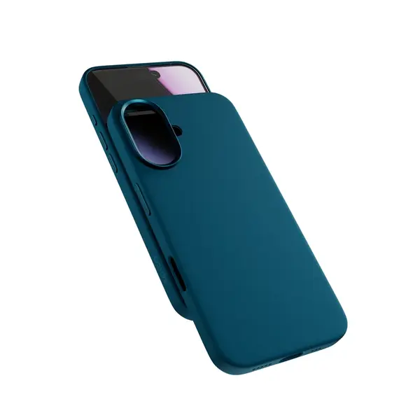 Zadní kryt Epico Silicone Mag+ Case pro Apple iPhone 17, modrá