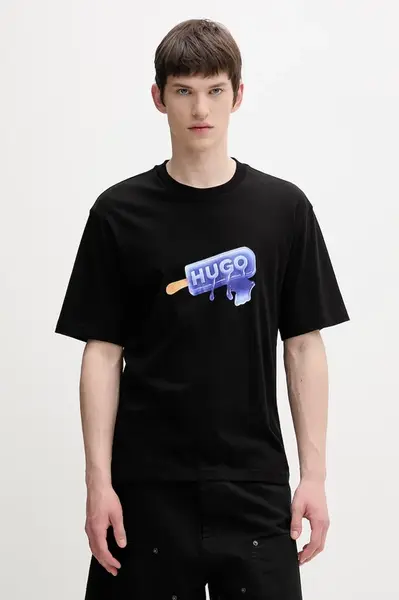 HUGO Blue tričko pánské bavlněné