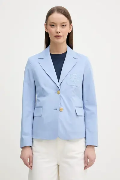 Tommy Hilfiger jednoradové sako dámske s bavlnou