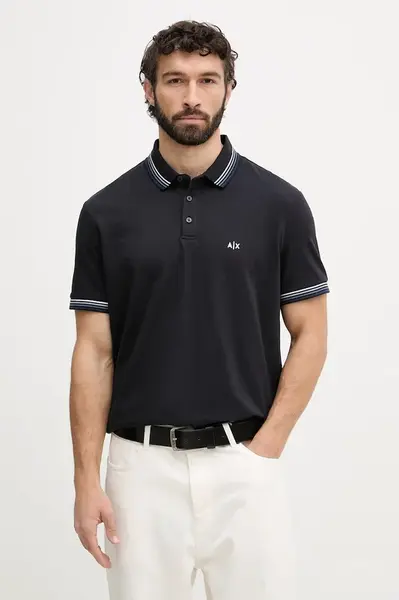 Armani Exchange Polo tričko pánske bavlnené
