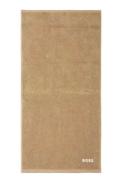 Malý bavlnený uterák BOSS EDGE Pecan 50 x 100 cm