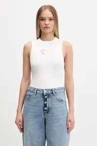 Tommy Jeans top dámsky bavlnený s elastanom