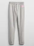 Šedé dievčenské tepláky s logom GAP