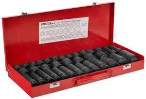 KRAFT&DELE Sada rázových hlavic 1/2", 8–32 mm, 35 ks KD11756