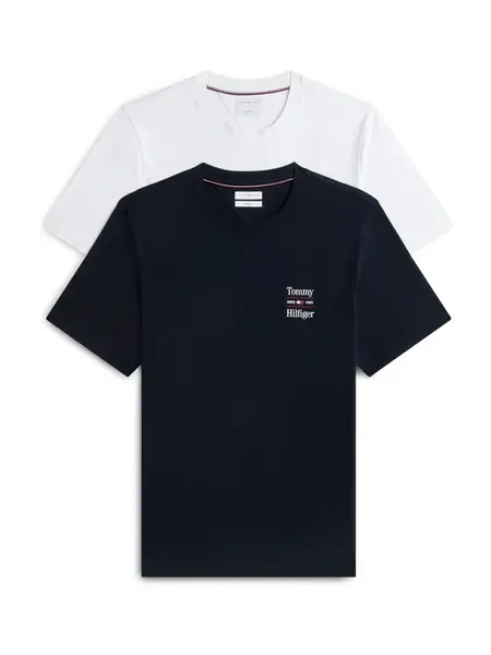 TOMMY HILFIGER Tričko  námornícka modrá / biela