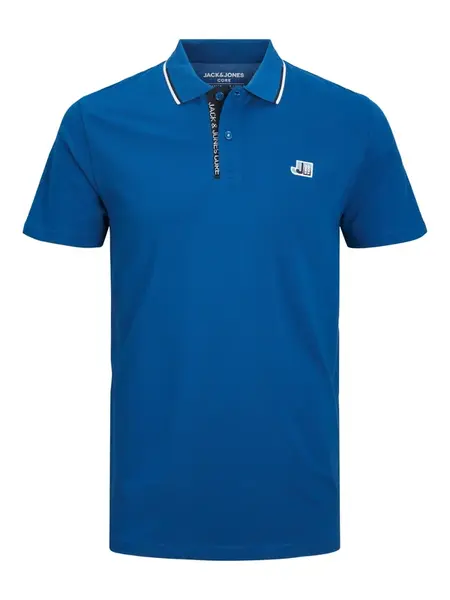 JACK & JONES Tričko 'JCOLogan'  modrá / čierna / biela