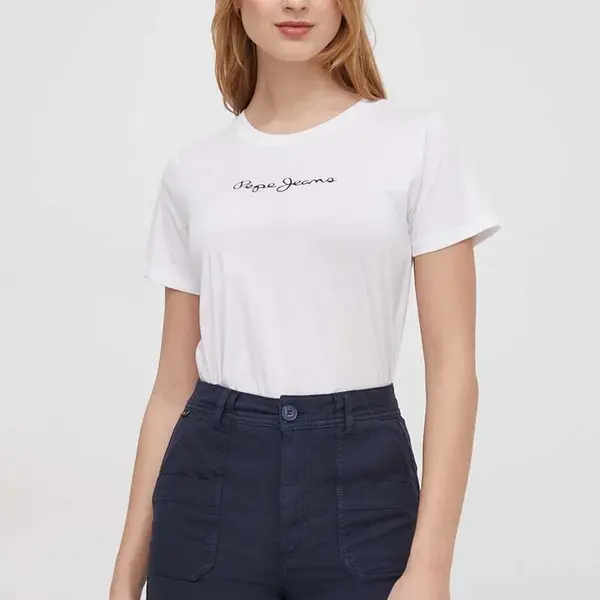 Pepe Jeans Bavlnené tričko Pepe Jeans LORETTE