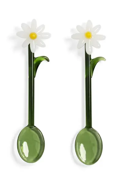 &k amsterdam Sada čajových lžiček &k amsterdam flora white 2-pack