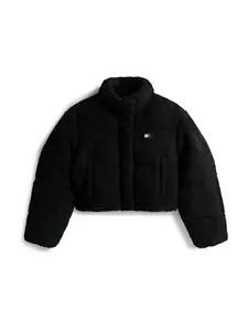 Tommy Jeans Prechodná bunda  čierna