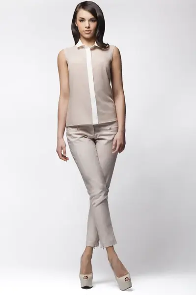 Awama Woman's Blouse A23 Beige