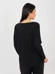 Černá halenka s výstřihem do V