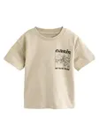 Next Tričko  béžová / čierna