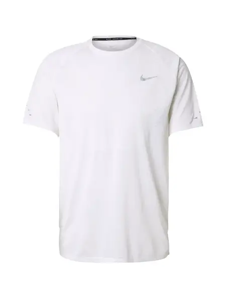 NIKE Funkčné tričko 'Stride'  sivá / biela