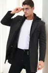 PLT9371 DEWBERRY MEN'S COAT-DIAGONAL ANTHRACITE