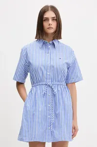 Tommy Jeans košilové šaty bavlněné