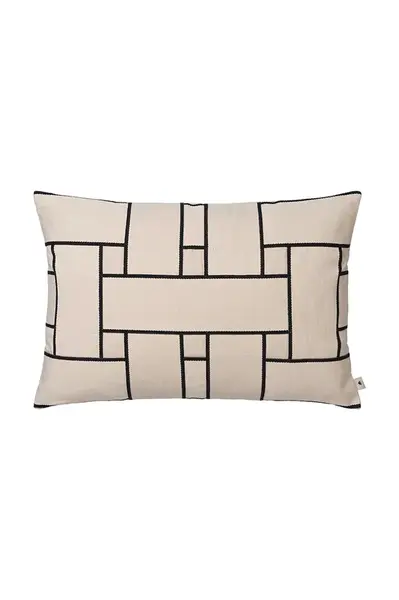Ferm Living polštář s dekorací bavlněný 40 x 60 cm
