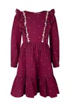 happy girls Šaty  tmavočervená / biela