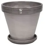 Květináč BLT šedý lazur 10 cm + podmiska 9 cm