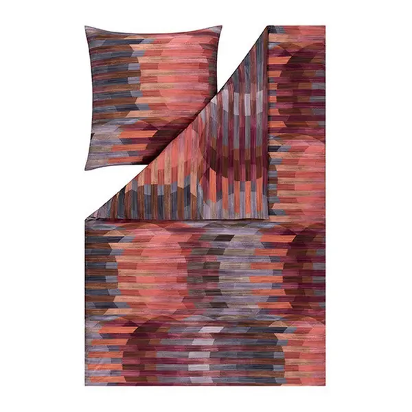Estella POVLEČENÍ, interlock jersey, červená, 140/200 cm