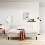 Livetastic ČALOUNĚNÁ POSTEL, 180/200 cm, přírodní barvy