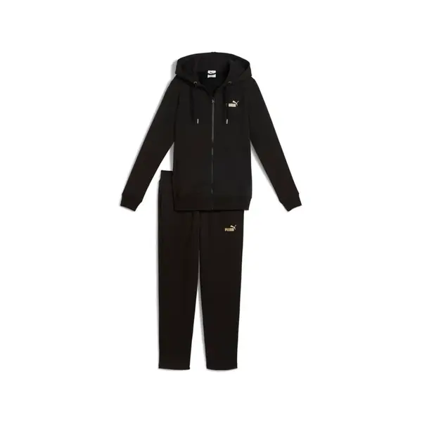 Puma Metallic Hooded Sweat Suit FL op M