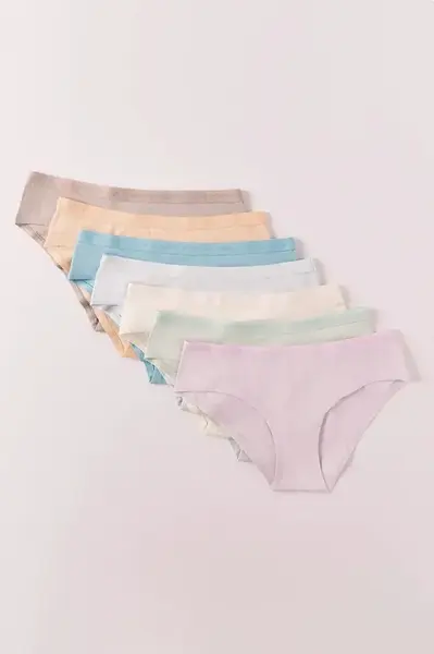 women'secret kalhotky dámské bavlněné s elastanem 7-pack