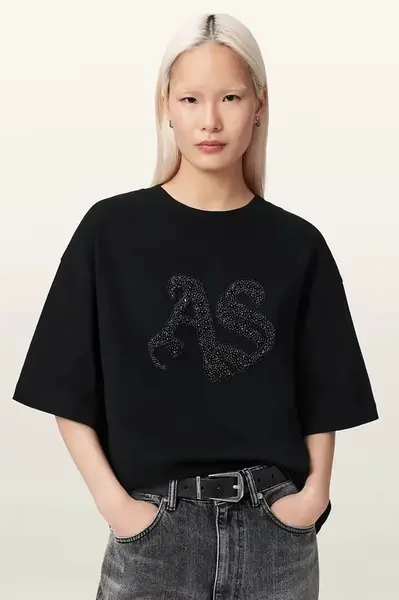 AllSaints oversize tričko dámské bavlněné ICON
