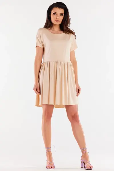 Awama Woman's Dress A517 Beige