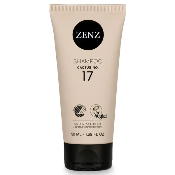 Hydratační a změkčující šampon pro kudrnaté a suché vlasy Zenz Cactus No. 17 - 50 ml + dárek zdarma