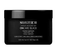 Regenerační maska pro poškozené vlasy Selective Professional OnCare Black Regenerating Mask - 500 ml + dárek zdarma