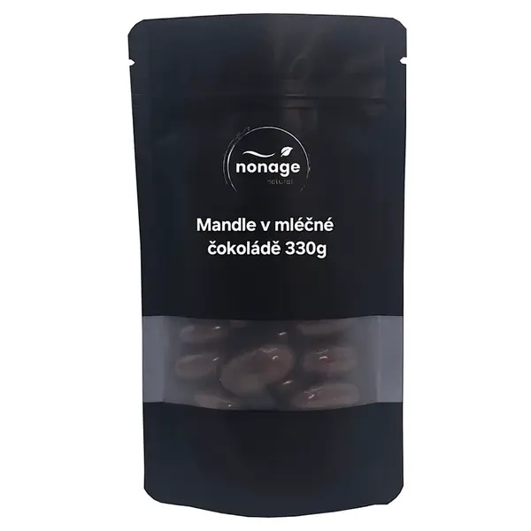 NONAGE Mandle v mliečnej čokoláde 330 g