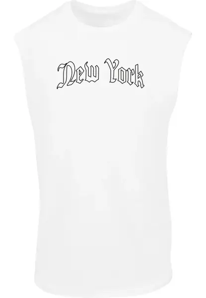 Mister Tee Tričko 'New York'  čierna / biela
