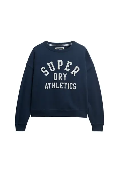 Superdry & Co Mikina 'Athletic Essentials'  námornícka modrá / biela