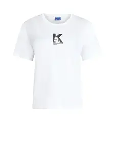 KARL LAGERFELD JEANS Tričko  čierna / biela