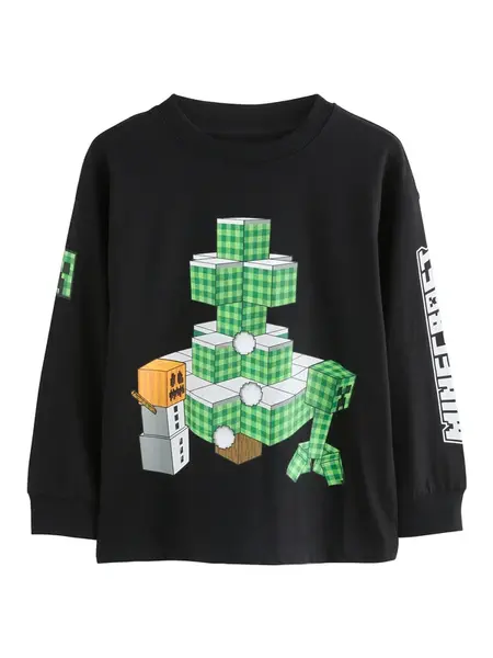 Next Tričko  sivá / zelená / oranžová / čierna