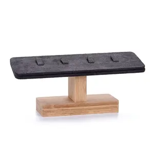 T-Bar Microfiber Cloth Ring Display Stands