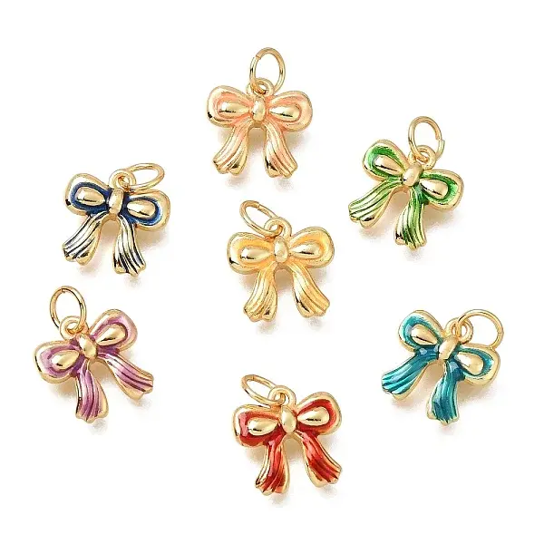Brass Enamel Pendants