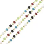 Brass & Glass Link Chain